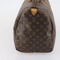 Louis Vuitton Keepall Bag Monogram Canvas Brown Canvas Travel Bag Bag (Pre-Loved)
