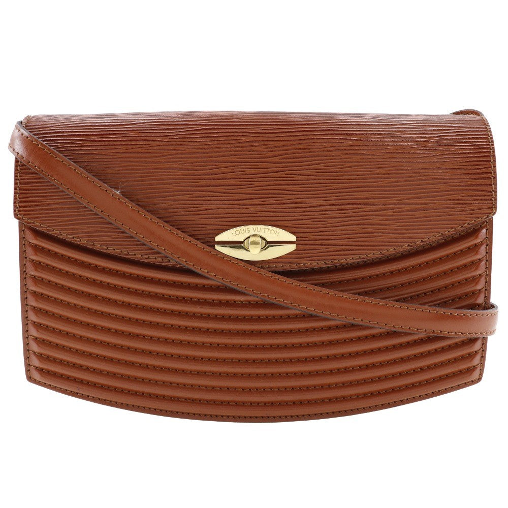 Louis Vuitton Prebourg Shoulder Bag Epi Leather Brown Leather Shoulder Bag Bag (Pre-Loved)