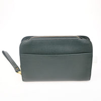 Louis Vuitton Pochette Baikal Clutch Taiga Leather Green Leather Clutche & Pouche Bag (Authentic Pre-Loved)
