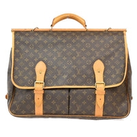 Louis Vuitton Louis Vuitton Sac Chasse Hunting Bag Monogram Canvas Brown Canvas Travel Bag Bag (Authentic Pre-Loved)