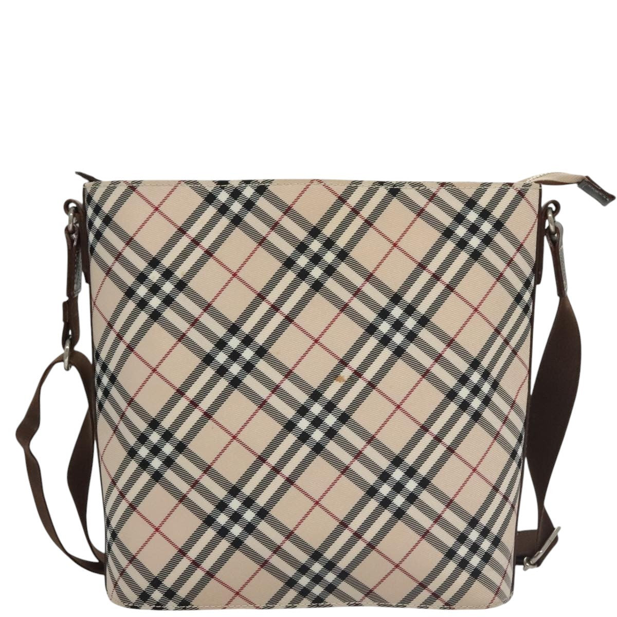 Burberry Nova Check Shoulder Bag Canvas Beige Canvas Shoulder Bag Bag (Pre-Loved)
