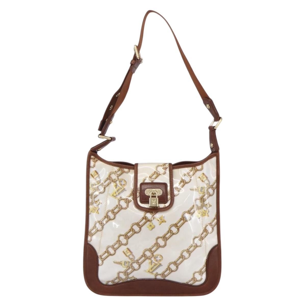 Louis Vuitton Louis Vuitton Charms Musette Handbag Pvc Over Printed Silk White Plastic Shoulder Bag Bag (Pre-Loved)