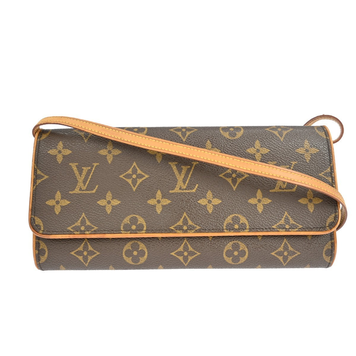 Louis Vuitton Louis Vuitton Twin Handbag Monogram Canvas Brown Canvas Clutche & Pouche Bag (Authentic Pre-Loved)