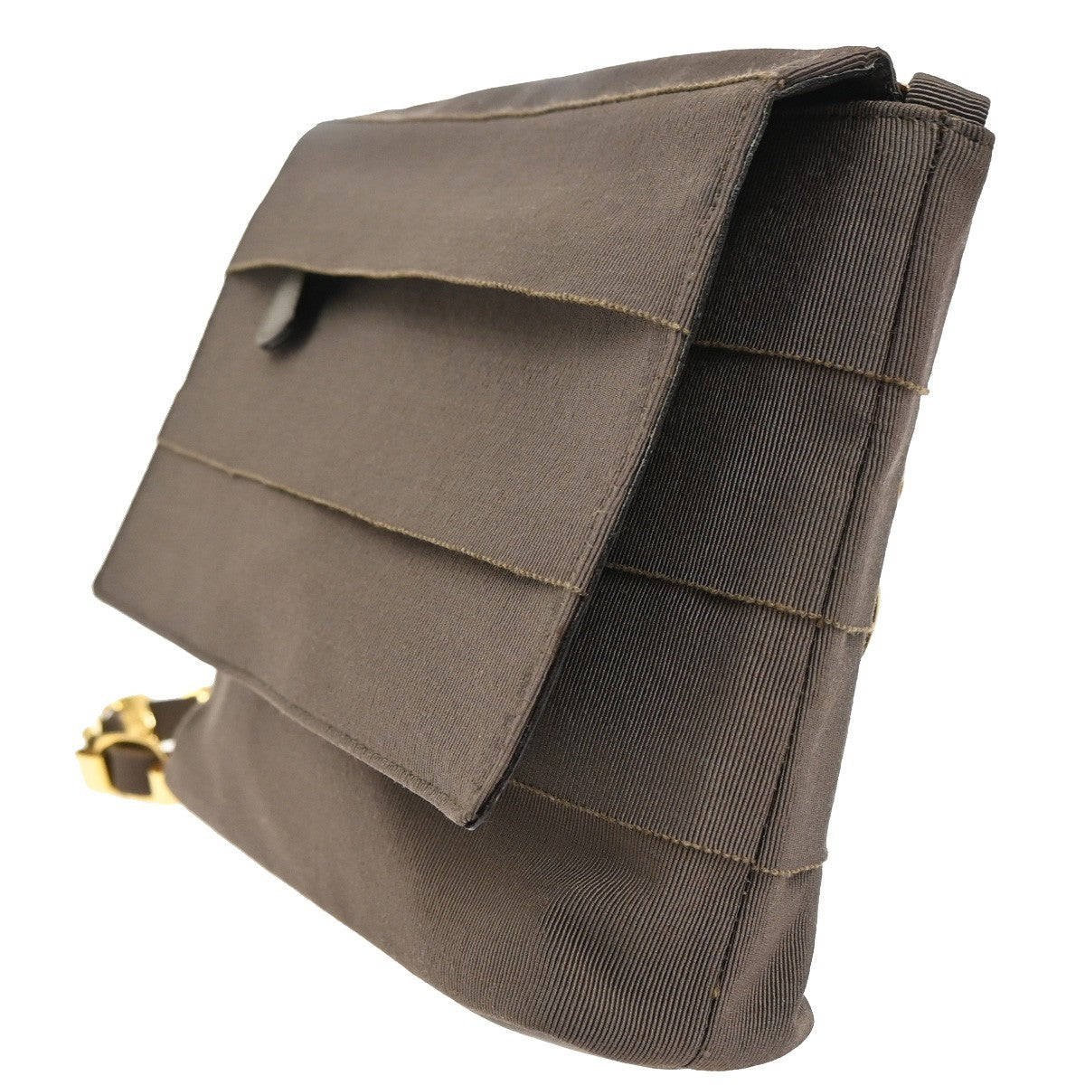 Salvatore Ferragamo Vala Shoulder Bag Canvas Brown Canvas Shoulder Bag Bag (Authentic Pre-Loved)