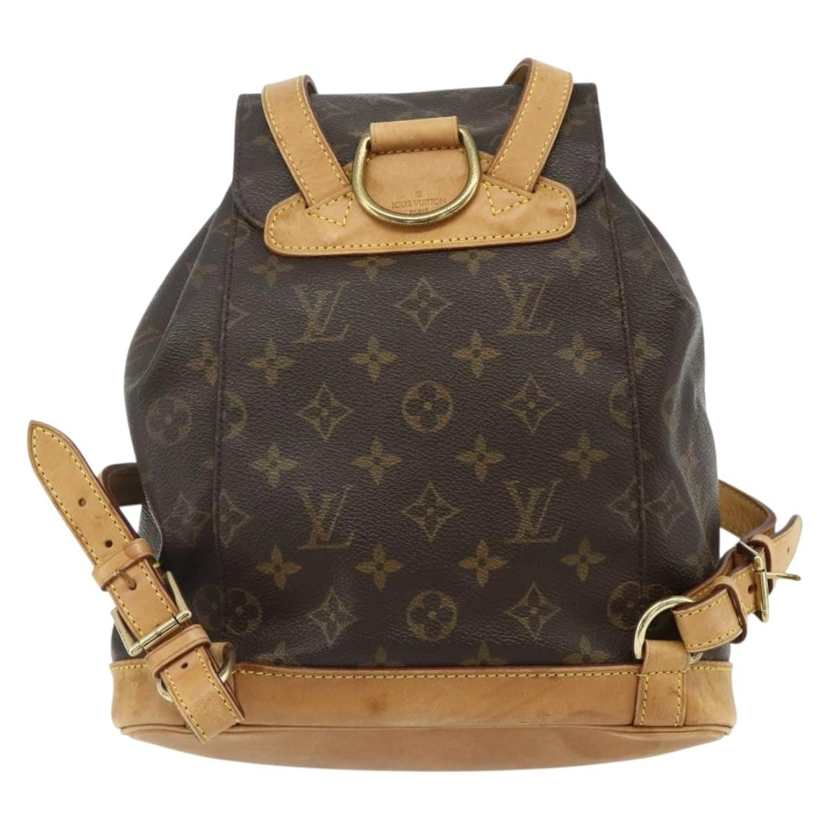 Louis Vuitton Vintage Montsouris Backpack Monogram Canvas Brown Canvas Backpack Bag (Authentic Pre-Loved)