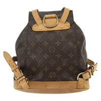 Louis Vuitton Vintage Montsouris Backpack Monogram Canvas Brown Canvas Backpack Bag (Authentic Pre-Loved)