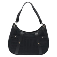 Salvatore Ferragamo Shoulder Bag Canvas Black Canvas Shoulder Bag Bag (Pre-Loved)