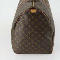 Louis Vuitton Keepall Bag Monogram Canvas Brown Canvas Travel Bag Bag (Authentic Pre-Loved)