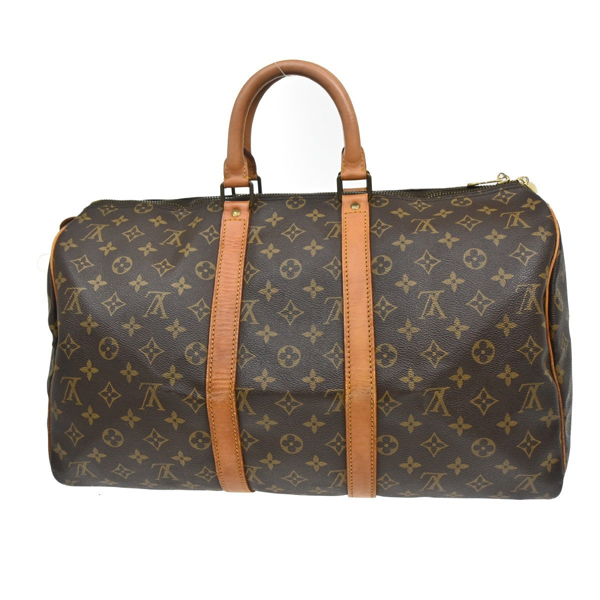 Louis Vuitton Keepall Bag Monogram Canvas Brown Canvas Travel Bag Bag (Pre-Loved)
