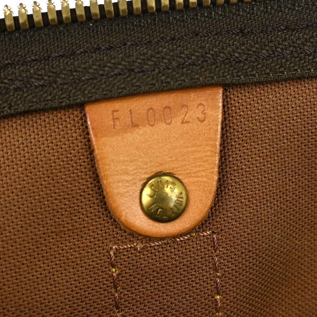 Louis Vuitton Keepall Bag Monogram Canvas Brown Canvas Travel Bag Bag (Authentic Pre-Loved)