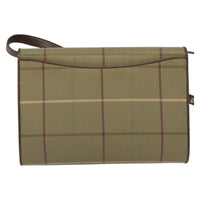 Burberry Nova Check Shoulder Bag Canvas And Leather Beige Canvas Shoulder Bag Bag (Authentic Pre-Loved)