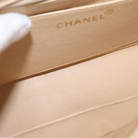 Chanel Vintage Classic Flap Backpack Quilted Lambskin Beige Leather Backpack Bag (Authentic Pre-Loved)