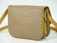 Gucci Gg Marmont Pouch Crossbody Bag Leather Beige Canvas Crossbody Bag Bag (Authentic Pre-Loved)