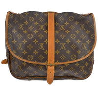 Louis Vuitton Louis Vuitton Saumur Handbag Monogram Canvas Brown Canvas Shoulder Bag Bag (Authentic Pre-Loved)