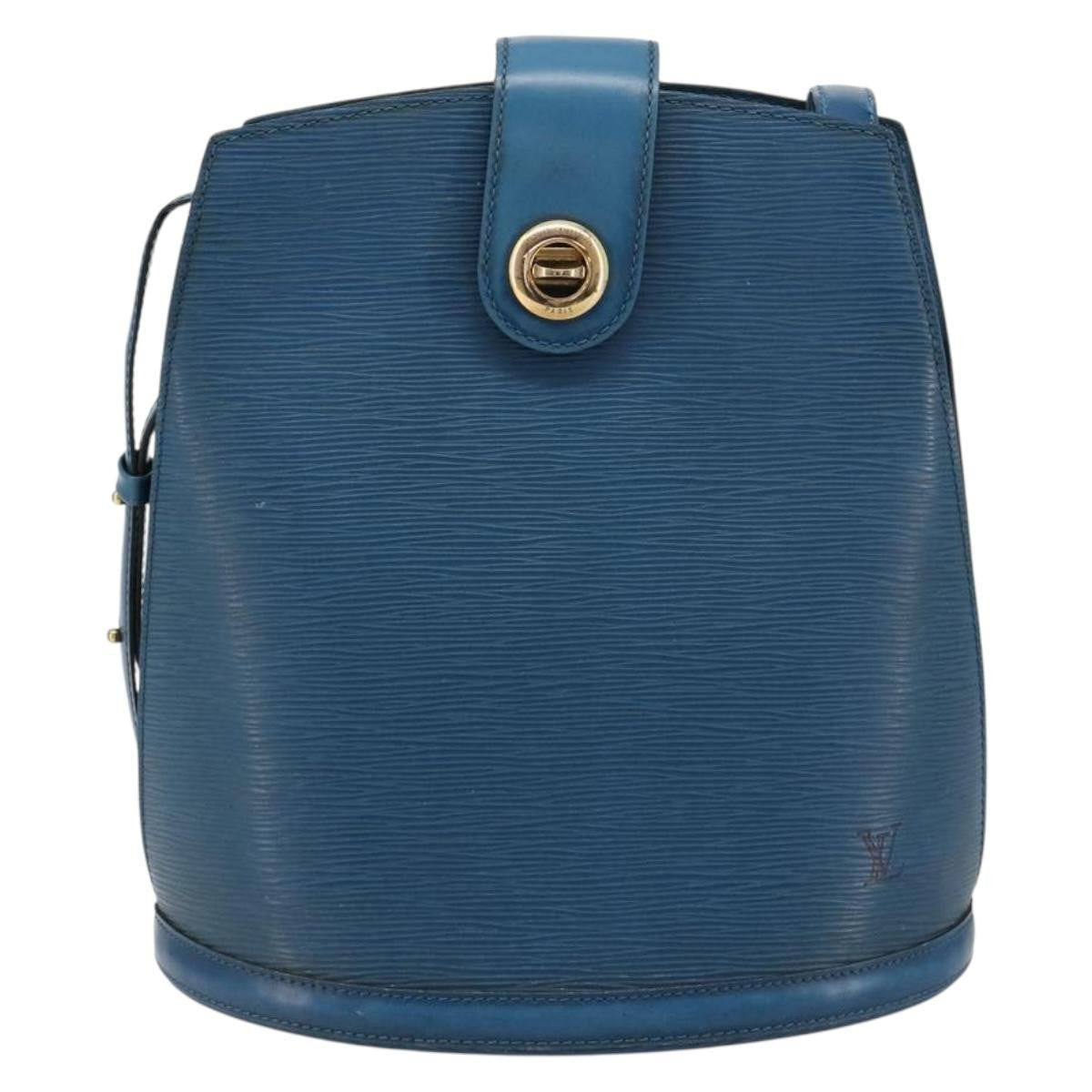 Louis Vuitton Cluny Shoulder Bag Epi Leather Blue Leather Shoulder Bag Bag (Pre-Loved)