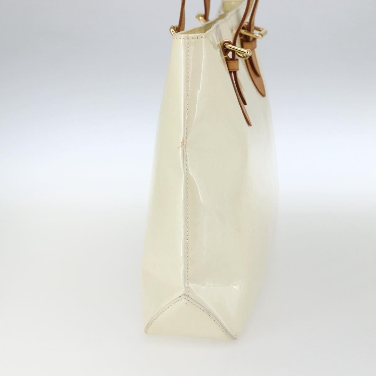 Louis Vuitton Brentwood Handbag Monogram Vernis Beige Patent_Leather Tote Bag Bag (Pre-Loved)