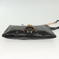 Prada Prada Bow Shoulder Bag Vernice Saffiano Leather Black Leather Bag (Pre-Loved)