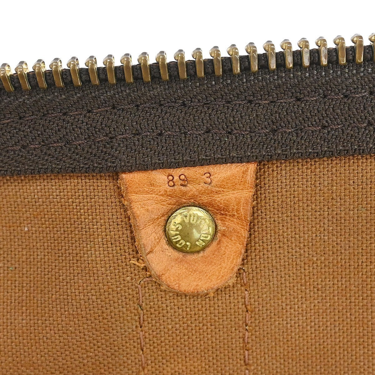 Louis Vuitton Keepall Bag Monogram Canvas Brown Canvas Travel Bag Bag (Authentic Pre-Loved)