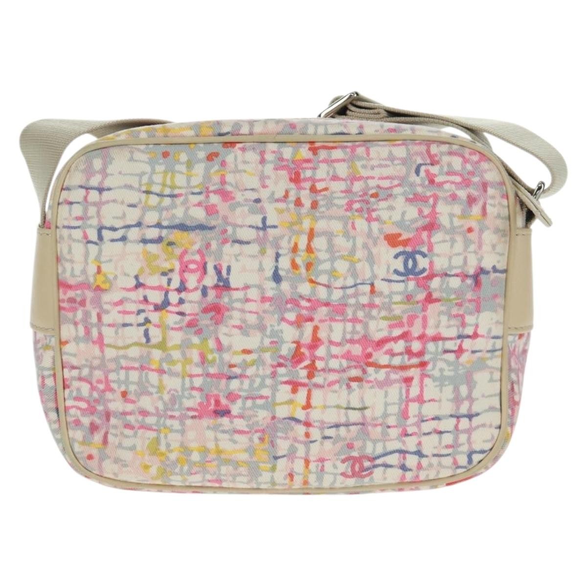 Chanel Vintage Clover Camera Bag Printed Canvas Multicolour Canvas Shoulder Bag Bag (Pre-Loved)