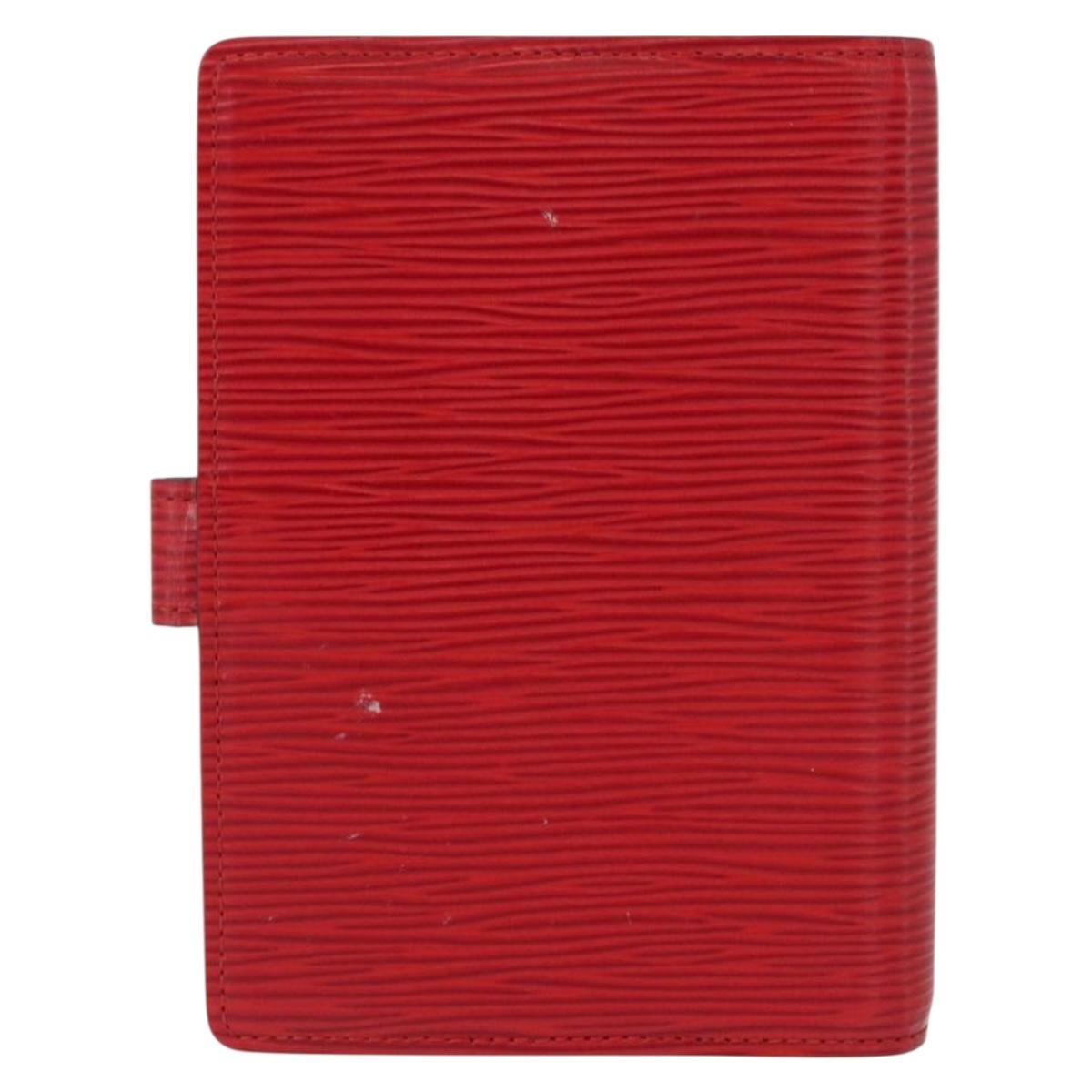 Louis Vuitton Agenda Cover Epi Leather Red Leather Wallets Accessory (Pre-Loved)