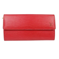 Louis Vuitton Wallet Epi Epi Leather Red Leather Wallets Accessory (Pre-Loved)