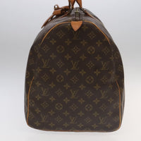 Louis Vuitton Keepall Bag Monogram Canvas Brown Canvas Travel Bag Bag (Authentic Pre-Loved)