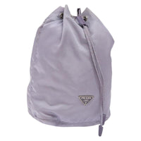 Prada Vela Drawstring Bucket Pouch Tessuto Purple Nylon Bag (Authentic Pre-Loved)