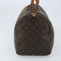 Louis Vuitton Keepall Bag Monogram Canvas Brown Canvas Travel Bag Bag (Authentic Pre-Loved)
