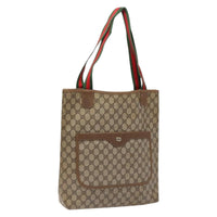 Gucci Ophidia Front Pocket Shopper Tote Gg Coated Canvas Beige Canvas Tote Bag Bag (Authentic Pre-Loved)