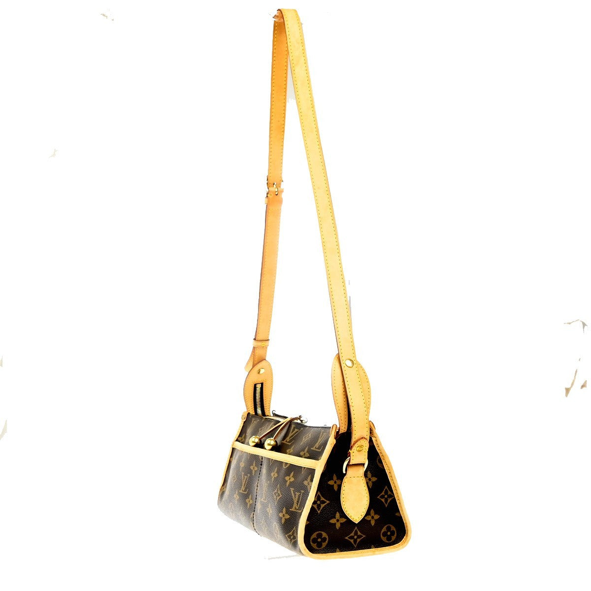Louis Vuitton Popincourt Shoulder Bag Monogram Canvas Brown Canvas Shoulder Bag Bag (Authentic Pre-Loved)