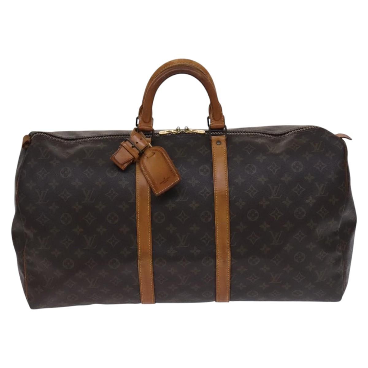 Louis Vuitton Louis Vuitton Keepall Bag Monogram Canvas Brown Canvas Travel Bag Bag (Pre-Loved)