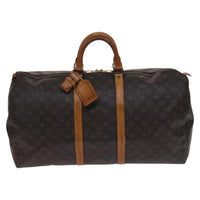 Louis Vuitton Louis Vuitton Keepall Bag Monogram Canvas Brown Canvas Travel Bag Bag (Pre-Loved)