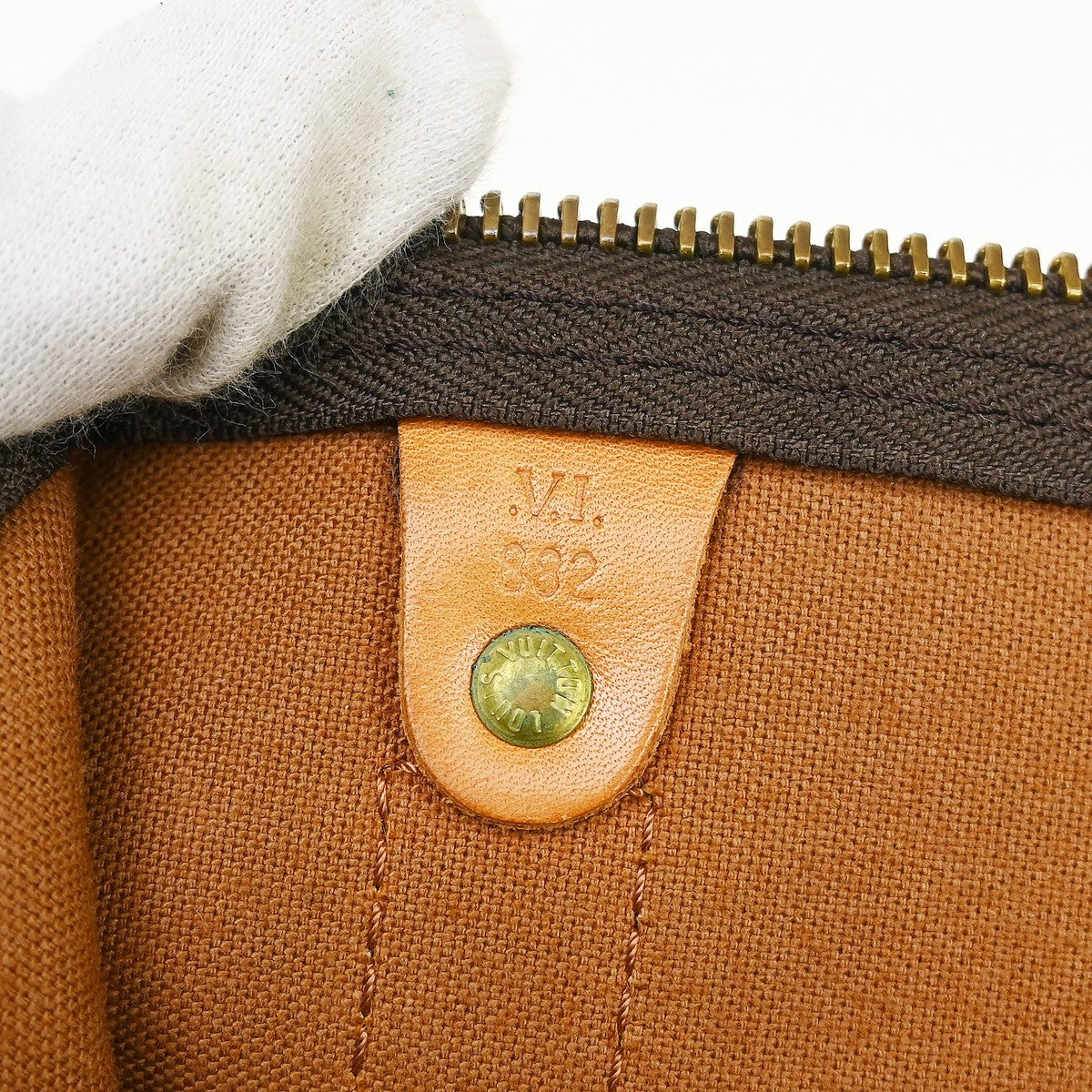 Louis Vuitton Keepall Bandouliere Bag Monogram Canvas Brown Canvas Travel Bag Bag (Pre-Loved)