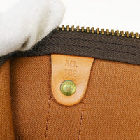 Louis Vuitton Keepall Bandouliere Bag Monogram Canvas Brown Canvas Travel Bag Bag (Pre-Loved)