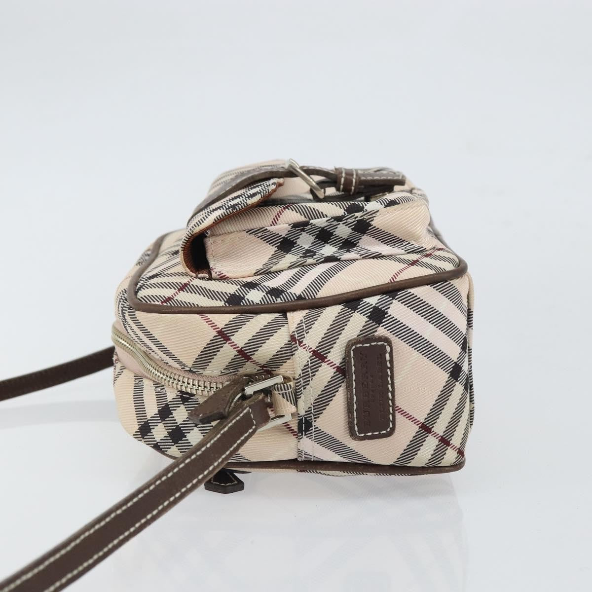 Burberry Nova Check Blue Label Nylon Beige Nylon Shoulder Bag Bag (Authentic Pre-Loved)