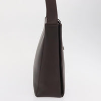 Salvatore Ferragamo Gancini Shoulder Bag Leather Brown Leather Shoulder Bag Bag (Pre-Loved)