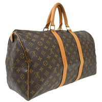 Louis Vuitton Louis Vuitton Keepall Bag Monogram Canvas Brown Canvas Travel Bag Bag (Pre-Loved)