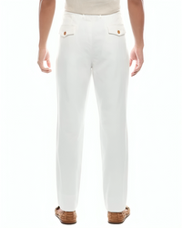 BRUNELLO CUCINELLI MEN'S PANTS IN WHITE