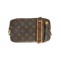 Louis Vuitton Louis Vuitton Pochette Marly Bandouliere Bag Monogram Canvas Brown Canvas Shoulder Bag Bag (Authentic Pre-Loved)