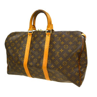 Louis Vuitton Keepall Bag Monogram Canvas Brown Canvas Travel Bag Bag (Pre-Loved)