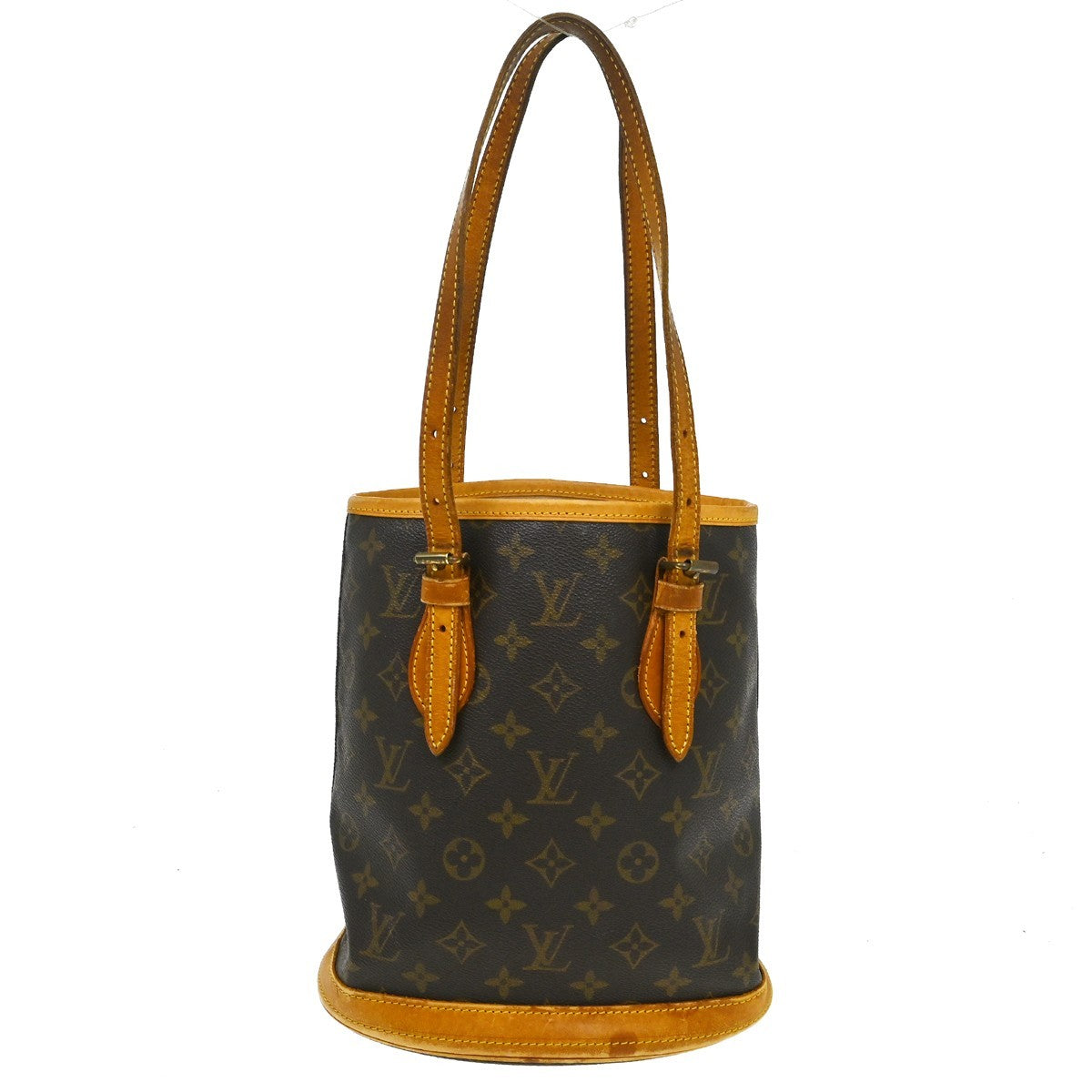 Louis Vuitton Louis Vuitton Petit Bucket Bag Monogram Canvas Brown Canvas Tote Bag Bag (Authentic Pre-Loved)