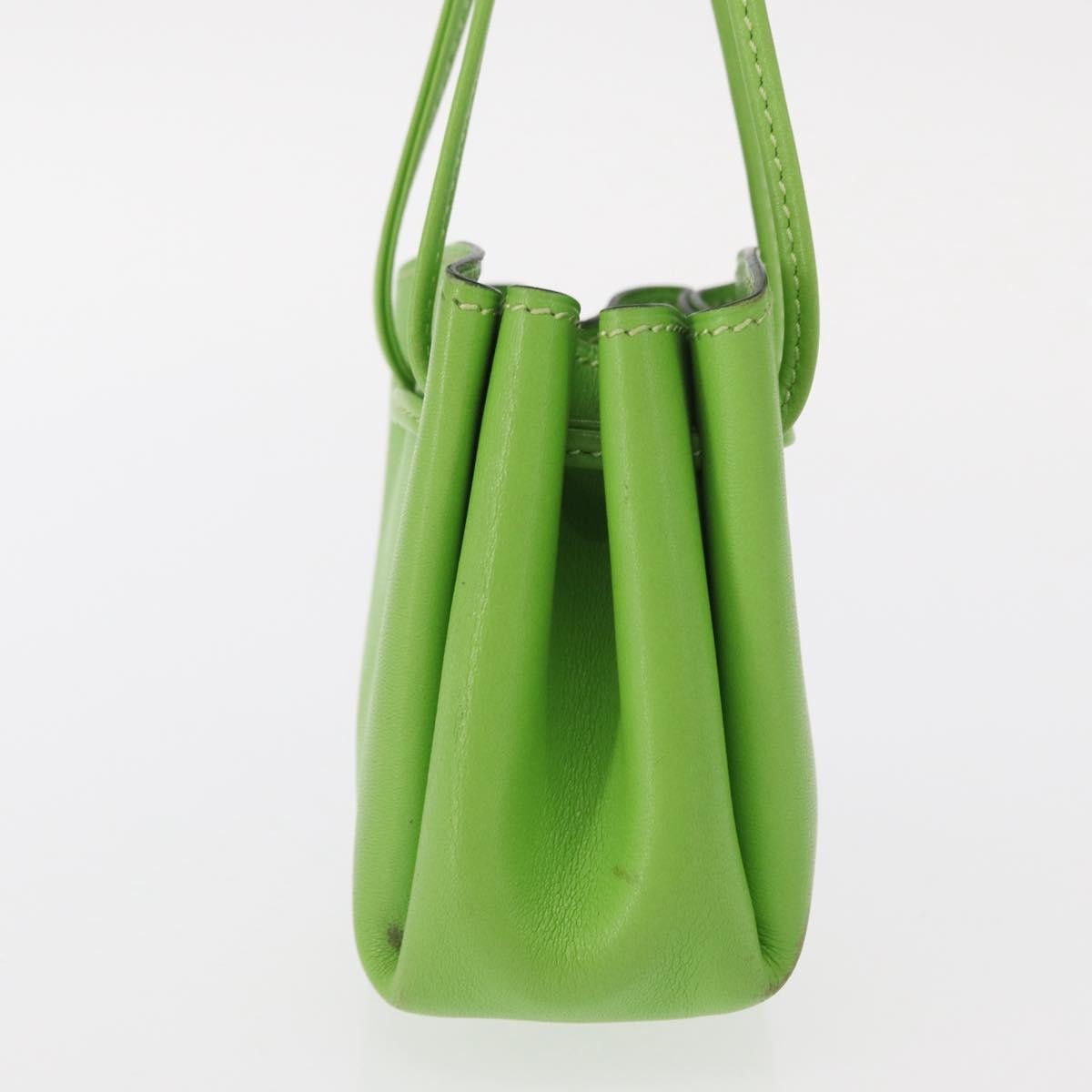 Hermes Vespa Pouch Leather Green Leather Clutche & Pouche Bag (Pre-Loved)