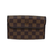 Louis Vuitton Florentine Waist Bag Damier Canvas Brown Canvas Clutche & Pouche Bag (Authentic Pre-Loved)