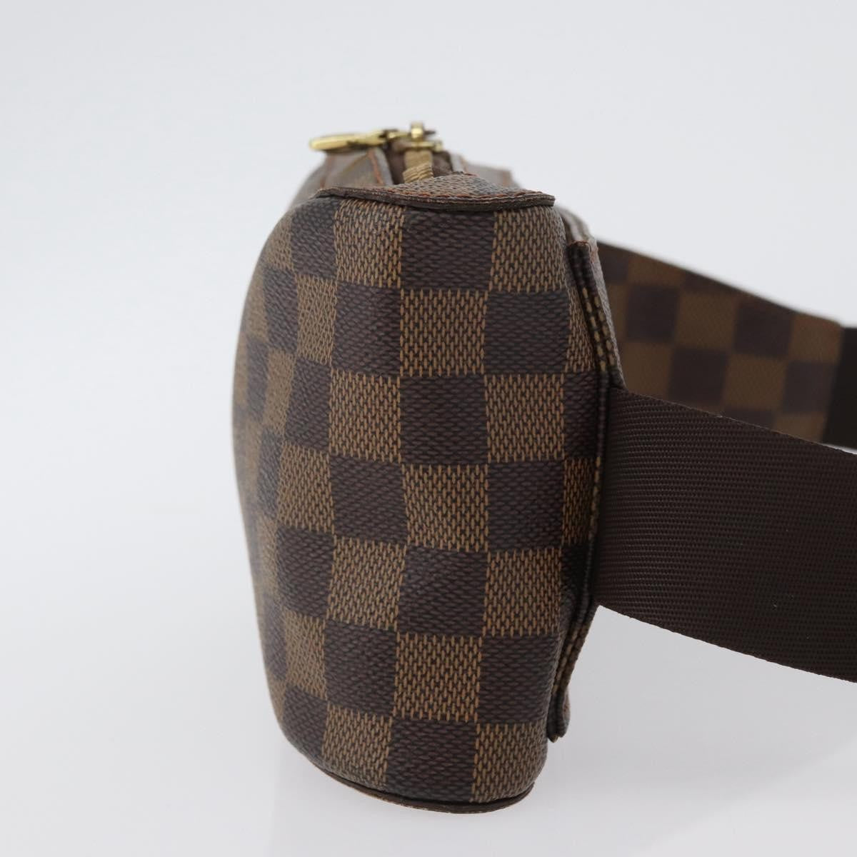 Louis Vuitton Geronimos Waist Bag Damier Brown Canvas Shoulder Bag Bag (Authentic Pre-Loved)