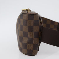 Louis Vuitton Geronimos Waist Bag Damier Brown Canvas Shoulder Bag Bag (Authentic Pre-Loved)