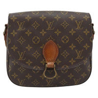 Louis Vuitton Saint Cloud Handbag Monogram Canvas Brown Canvas Shoulder Bag Bag (Authentic Pre-Loved)