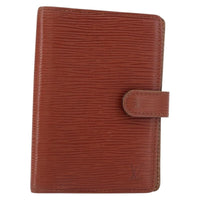 Louis Vuitton Agenda Cover Epi Leather Brown Leather Wallets Accessory (Authentic Pre-Loved)