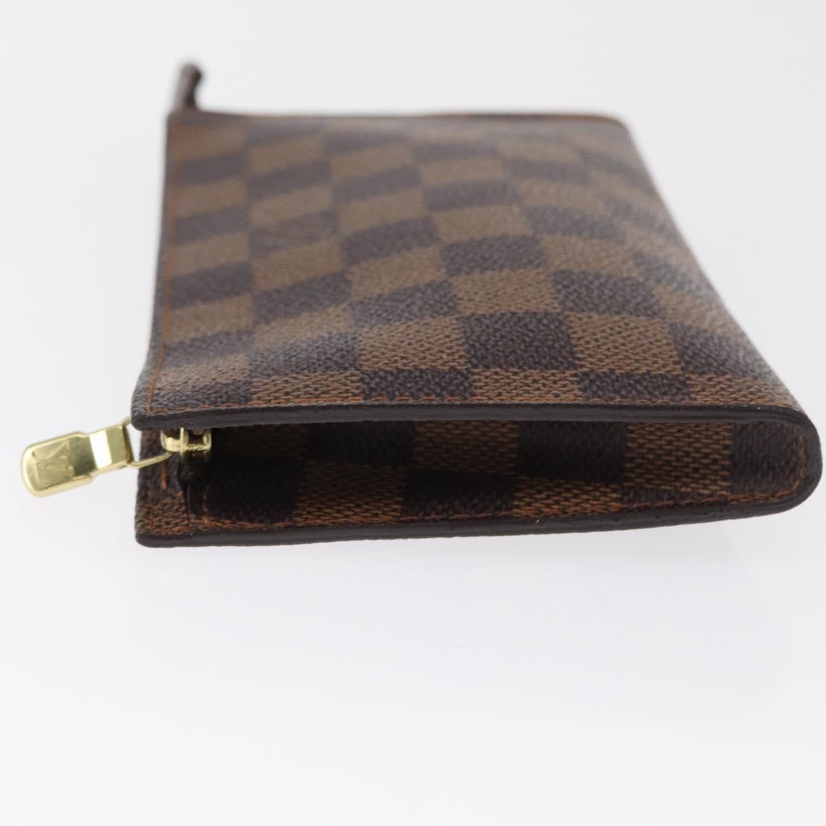 Louis Vuitton Marais Bucket Zip Pouch Damier Brown Canvas Clutche & Pouche Bag (Authentic Pre-Loved)