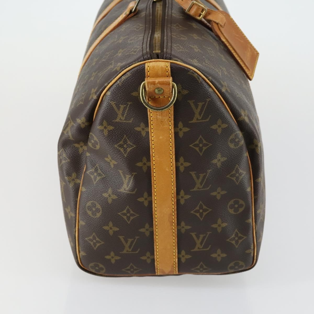 Louis Vuitton Keepall Bandouliere Bag Monogram Canvas Brown Canvas Travel Bag Bag (Authentic Pre-Loved)