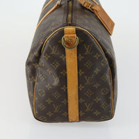 Louis Vuitton Keepall Bandouliere Bag Monogram Canvas Brown Canvas Travel Bag Bag (Authentic Pre-Loved)